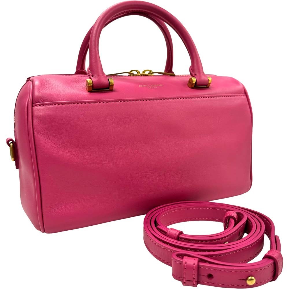 Saint Laurent Paris Baby Duffle Bag Boston Handbag Shoulder Crossbody Pink